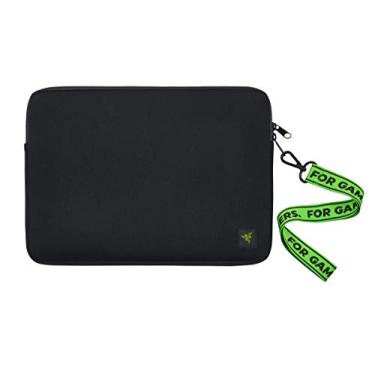 Imagem de Razer Manga de laptop de neoprene de 13 polegadas: resistente a arranhões e água - forro interior acolchoado - velcro livre de rasgos - mouse pad retrátil - preto clássico (RC21-01440100-R3M1)
