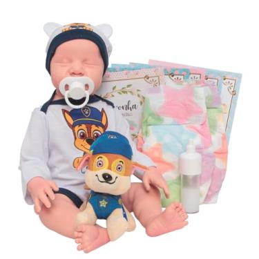 Imagem de Bebê Reborn Boneco Realista Silicone Olho Fechado + Itens