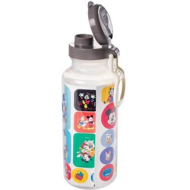 Imagem de Garrafa Mickey 600ml Porta Lanche Infantil Passeio Escola - Plasutil