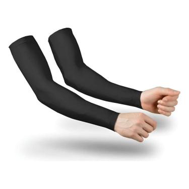 Imagem de Manguito Uv Térmico: Proteção Solar Braço Ciclismo - Preto U