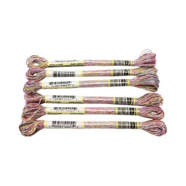 Imagem de Fio De Bordado Metálico De Alto Brilho Com Efeito De Luz, Conjunto De 