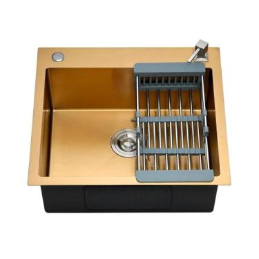 Imagem de Cuba Para Cozinha Gourmet Aço Inox 304 Corubos 55x51 cm Pingoo.casa - 
