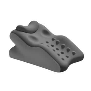 Imagem de YYMIYU Travesseiro de perna de espuma viscoelástica, suporte multifuncional para posição propensa, travesseiro de leitura de encosto de cabeceira (cinza)