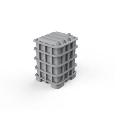 Imagem de MRY-SFW Tanque quadrado com estrutura de ferro cenas de modelo de trem