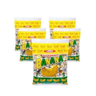 Imagem de Santa Fe Bala Banana, 500g, Kit com 5 Pacotes