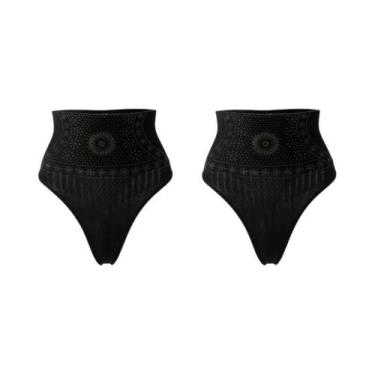 Imagem de Calcinha Feminina Sem Costura De Cintura Alta Com Estampa, Controle De