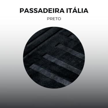 Imagem de Tapete Passadeira Antiderrapante Itália Geométrico Luxo 60x200cm – Tapete para Sala, Quarto e Corredor em Poliéster Premium(Preto Ônix,M (50cm x 150cm))