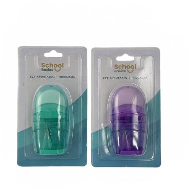 Imagem de Apontador com Borracha Sortido School Basics