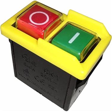 Imagem de Botão de interruptor de energia CK1 6A 250V à prova d'água à prova de poeira eletromagnético liga/desliga interruptores de botão de pressão para máquina de rebolo CK-1