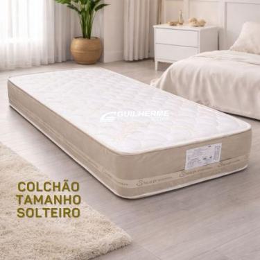 Imagem de Colchão Solteiro Molas ensacadas Jasmin Sued 188x88 Colchão + Base Mol
