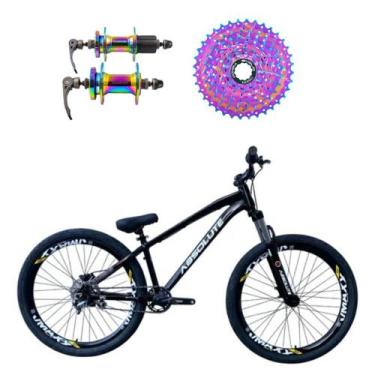 Imagem de Bicicleta aro 26 Absolute Brutus 3 Preto 1x8v Cassete e Cubo Cassete C