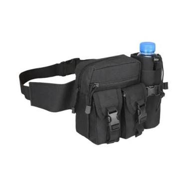 Imagem de Pochete tática casual masculina à prova d'água bolsa de cintura packs 