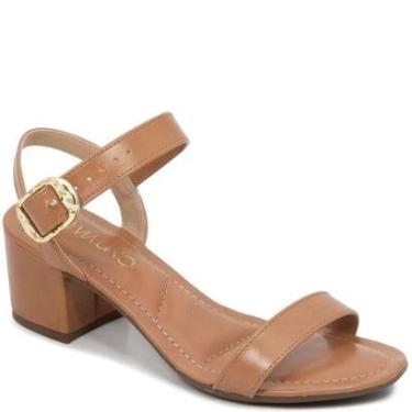 Imagem de Sandália Salto Bloco Fivela Via Uno 856038-Feminino