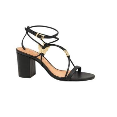 Imagem de Sandália Vicenza Salto Bloco Preta-Feminino