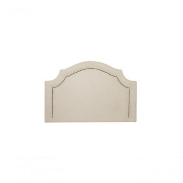 Imagem de Cabeceira Solteiro Luxo 90X60 Off White Tachas Prata