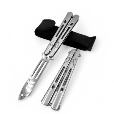 Imagem de Canivete De Manobras Bsl-1 Prata Shark Para Colecionador Fidget Tricks E Treinamento Cor:prata