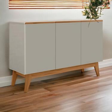 Imagem de Buffet Ares Lux 03 Portas Gianduia E Nature Tebarrot