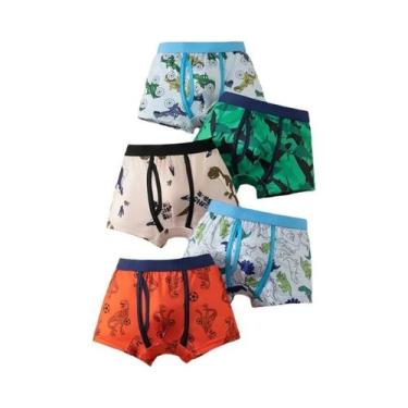 Imagem de Conjunto De 5 Peças De Roupa Íntima Confortável E Fashion Para Meninos