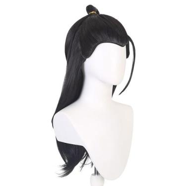 Imagem de Peruca de cosplay sintética rosa longa de 70 cm com ondas suaves - yiw