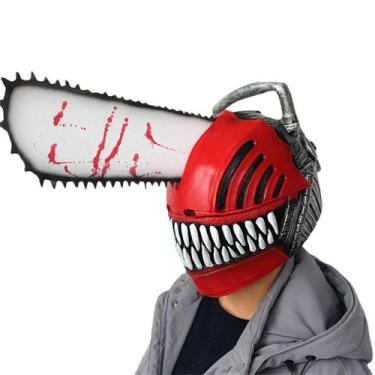 Imagem de Máscara de cosplay Motosserras Masculina Carnaval de Halloween Látex -