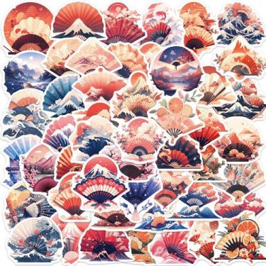 Imagem de Adesivos de 50 unidades/lote em estilo japonês e vinil à prova d'água 