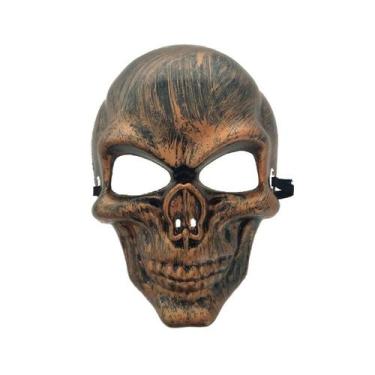 Imagem de Máscara de cosplay, esqueleto assustador, fantasia de Halloween, adere