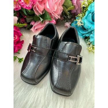 Imagem de Sapato Social D Milan Preto Fosco para Crianças, 21