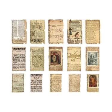 Imagem de Papel De Scrapbook Vintage Para Arte Literária, Álbum De Fotos, Diário