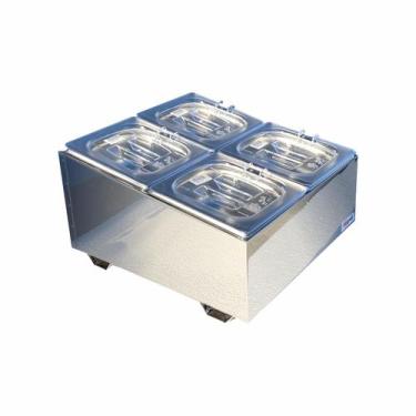 Imagem de Condimentadora Central 4 Cubas ZPCN04 Inox - Zepper