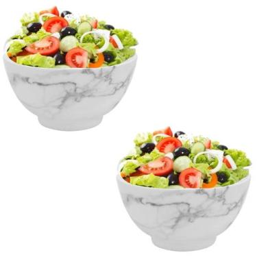 Imagem de 2 Tigela Bowl de Melamina 720ml Saladeira Sobremesas - Fx