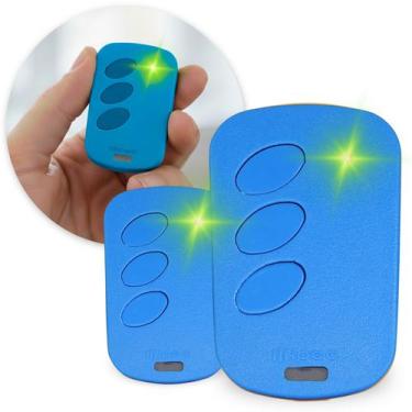 Imagem de 2 Controle Remoto Para Portão Eletrônico Com Pilha Azul Ipec - Ipec