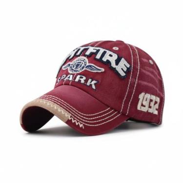 Imagem de Boné Baseball Acid Washed Vintage  Algodão Estonado Estilo Dad Hat  Lu