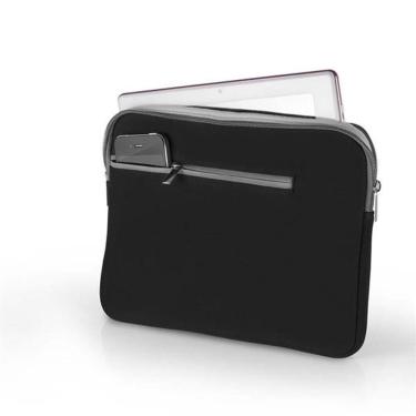 Imagem de Case para Notebook Até 15,6 Neoprene com Proteção Contra Impactos Lavável Dobrável Pret...