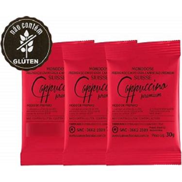 Imagem de Kit Com 3 Monodoses 30G Cada - Cappuccino Premium Suisse = 90G