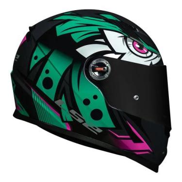 Imagem de Capacete Ls2 Ff358 Tribal Verde, M (57/58)