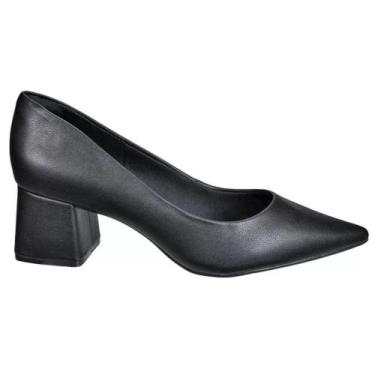 Imagem de Sapato Bebecê Feminino Aveia e Preto Ref:T3821-084, Preto 17, 35
