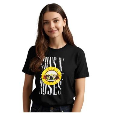 Imagem de Camiseta Guns N Roses Adulto - Glev Conceito, Preto, M