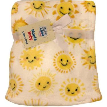 Imagem de Manta Bebê Oportunity Flannel Fleece 100x75 - Bene Casa, Sunny