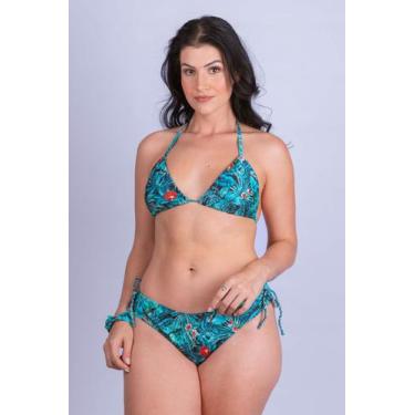 Imagem de Biquini Calcinha Fio Duplo Avulsa - Stella Bernardi, Preto, Azul estam
