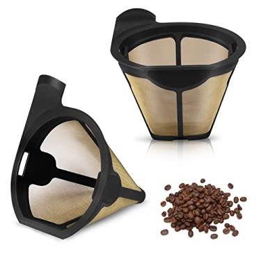 Imagem de Filtros de café reutilizáveis, filtros de café de reposição, para filtro e cafeteira Ninja, filtro permanente compatível com qualquer modelo CF09X Series (pacote com 2)