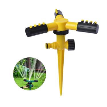 Imagem de Irrigador De Jardim Giratório Aspersor 360° Para Gramados Jardins Espiga Hortas Plantação Irrigação Circular