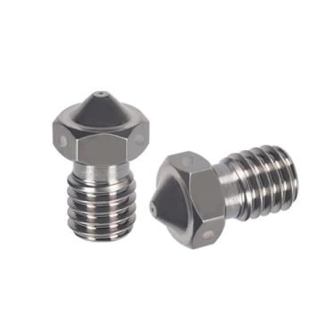 Imagem de 2 bicos de aço endurecido dos pces, acessório para impressora 3d, bocal hotend da extrusora, 0.2/0.3/0.4/0.5/0.6/0.8/1mm grandes diâmetros(1.0mm)