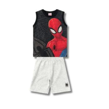 Imagem de Conjunto Regata Masculino Marvel Homem Aranha- 35249 - Brandili