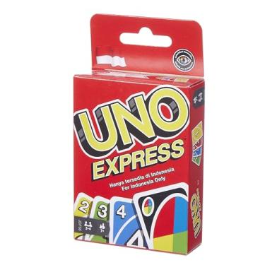 Imagem de UNO, Jogo de Cartas Express com 56 cartas, Para Crianças, Adultos & Noite de Jogos, Mattel