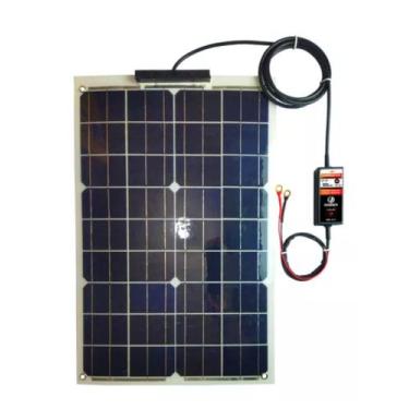 Imagem de Carregador Permanente Bateria Solar 12v 80w Automotivo - TECTITAN