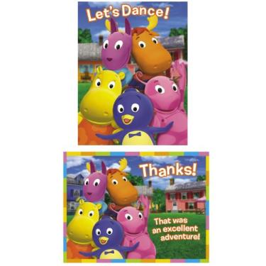 Imagem de Designware Backyardigans Convite/Thank You Combo - 8 unidades