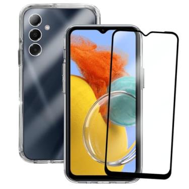Imagem de Capa Protetora Clear Case Space Compatível Samsung Galaxy M14 com Película de Vidro 3D