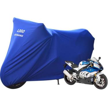 Imagem de Capa Protetora Para Cobrir Moto BMW S 1000 RR De Luxo - Mz, Azul