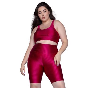 Imagem de Conjunto Top e Bermuda Plus Size New Zig 3D Serra e Mar Básico Cor:;Tamanho:50;Gênero:Feminino-Feminino