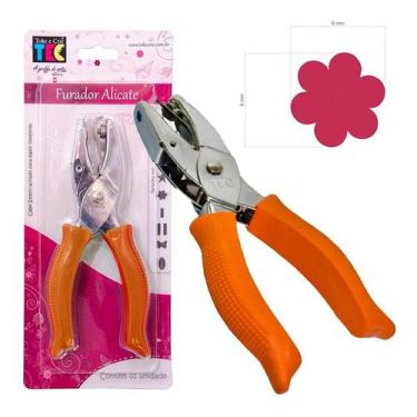 Imagem de Alicate Furador Flor Scrapbook 6mm Papel Eva Toke E Crie.